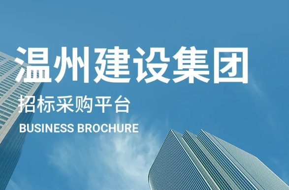 開發案例 | 溫州建設集團招標采購平臺